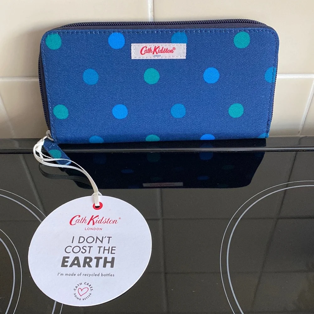 Cath Kidston Recycled Power Spot Continental Zip Wallet - Picture 1 of 5